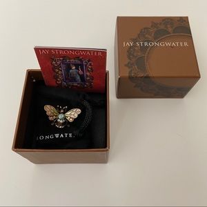 Jay Strongwater Bee Pin/Brooch Brand New In Box
